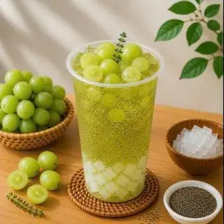Trà nho xanh thạch dừa hạt chia - 58.000 ₫ tại Tiệm Trà Nhà Anh - Trà Trái Cây - Nguyễn Ngọc Phương