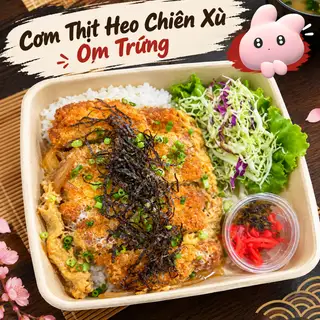 Hình ảnh Cơm thịt heo chiên xù ôm trứng