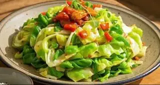 Hình ảnh Bắp cải xào / 炒包菜 / Stir-fried Cabbage
