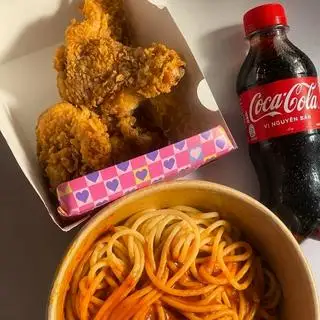 Hình ảnh Combo mỳ ý(1 mỳ 2 đùi cánh 1 nước)