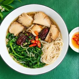 Hình ảnh Mì nấm hầu hầm thuốc Bắc