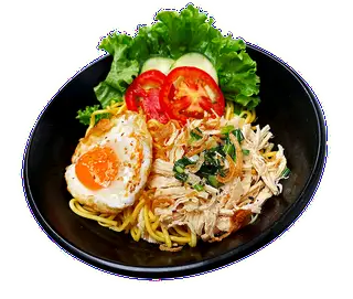 Mì rau trộn - ức xé - trứng opla - 67.000 ₫ tại Cơm Gà Mắm Gừng & Mì Trộn Đêm 24h - Huỳnh Đình Hai
