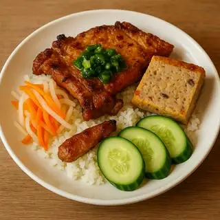 Hình ảnh CƠM TẤM SƯỜN+CHẢ