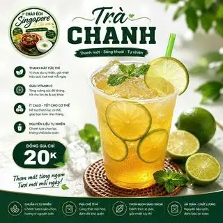 Trà Chanh - 20.000 ₫ tại Cháo Ếch Singrapore 3 Chị Em - Đường Số 6