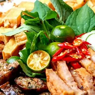 Hình ảnh Bún đậu thập cẩm 5 món kèm nước