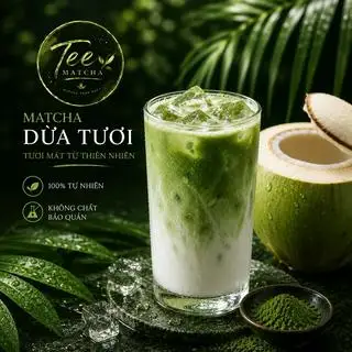 Hình ảnh Matcha dừa tươi