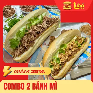 Hình ảnh COMBO 2 Bánh Mì Tự Chọn
