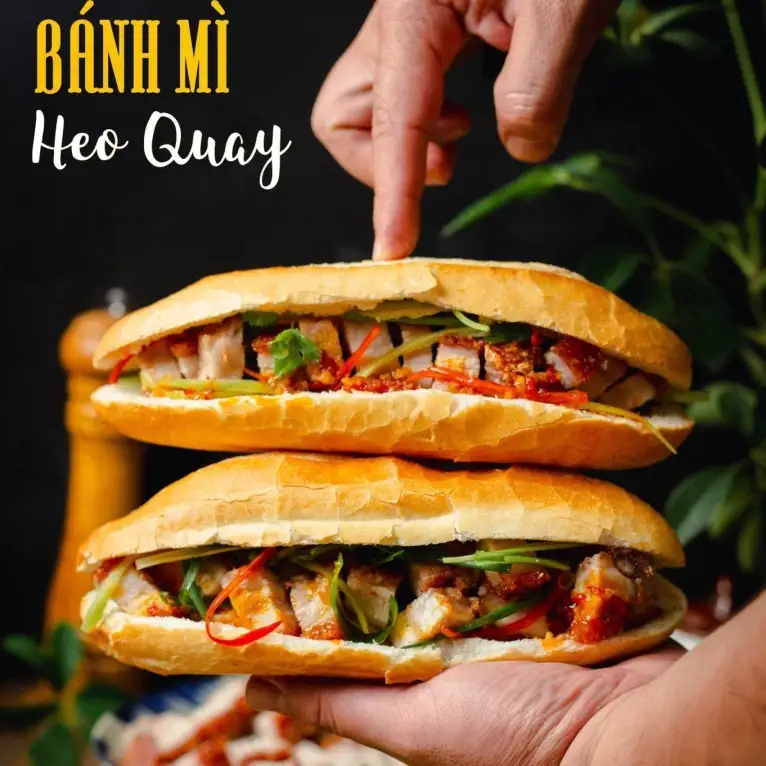 Hình ảnh Bánh mì heo quay