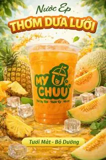 Hình ảnh Nước Ép Dưa Lưới Mix Thơm