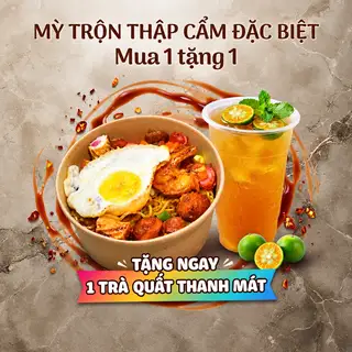 Hình ảnh Mì Trộn Thập Cẩm Tặng Trà Quất / Trà Chanh