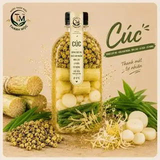 Hình ảnh CÚC nụ Mía-2 in 1 - SÂM THẢO MỘC- chai lạnh 330ml ko đá