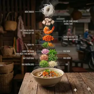 Bún Cá Lóc Đen (Kiên Giang) - 64.000 ₫ tại Bún Cá Kiên Giang - Quán Hương Quê - Nguyễn Hữu Hào
