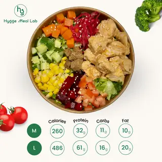 Salad Ức gà | Salad with stir-fried Chicken breast - 94.000 ₫ tại Hygge Meal Lab - Salad & Healthy Food - Trần Quang Khải