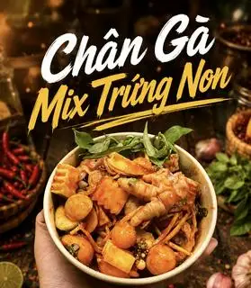 Hình ảnh Chân Gà Mix Trứng Non Size L