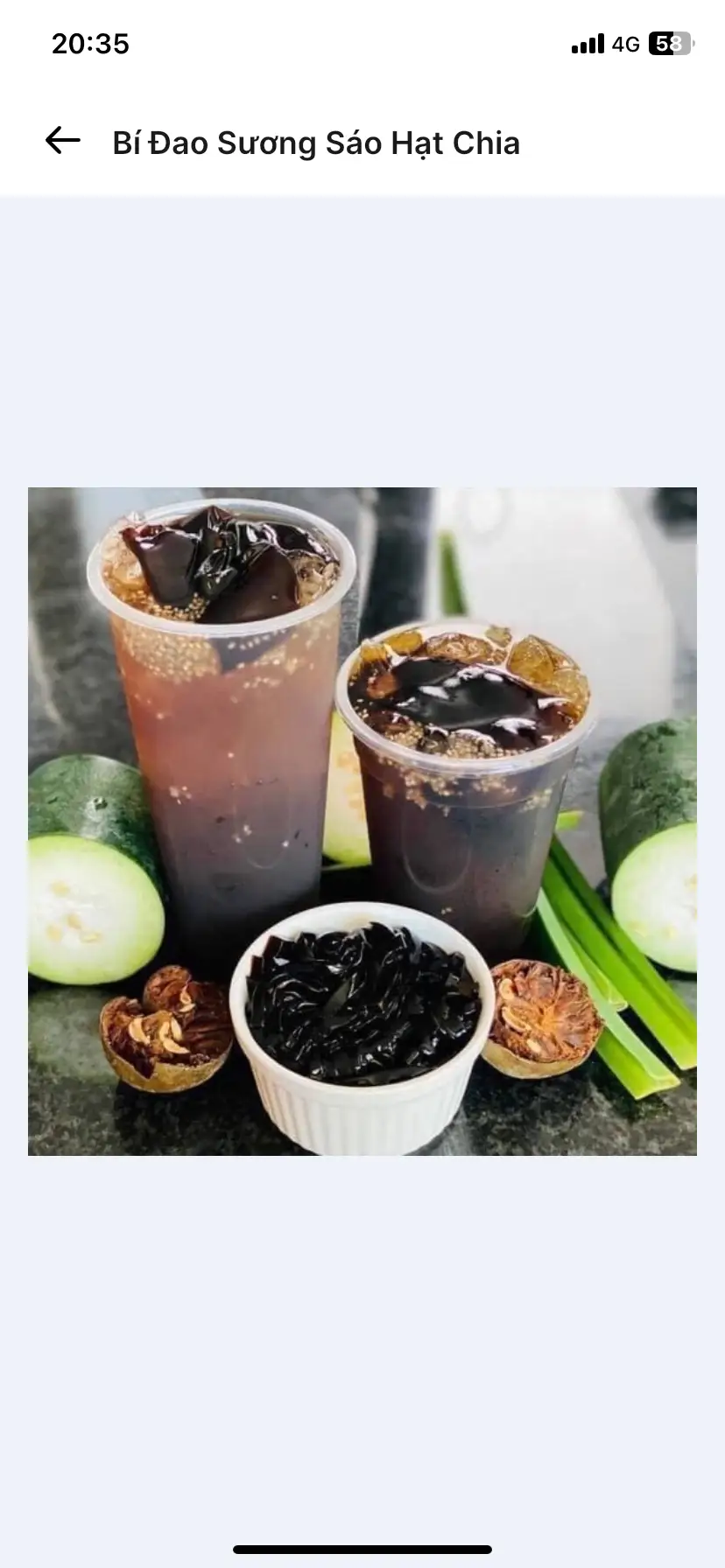 Bí Đao Sương Sáo Hạt Chia - 27.000 ₫ tại Bánh Mì Kebab Sunrises - Gia Phú