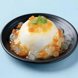Hình ảnh Tàu hũ sốt xoài - trân châu trắng