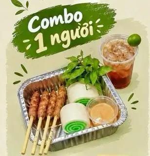 Hình ảnh Combo 1 Người  (Thịt Xiên Nướng Bánh Bao) 
