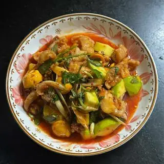 Chân gà sốt Thái - 65.000 ₫ tại Ăn Vặt Bủ Bủ - Chân Gà Sốt Thái, Cá Viên Sốt Thái & Sương Sáo Thập Cẩm - Tân Phước 