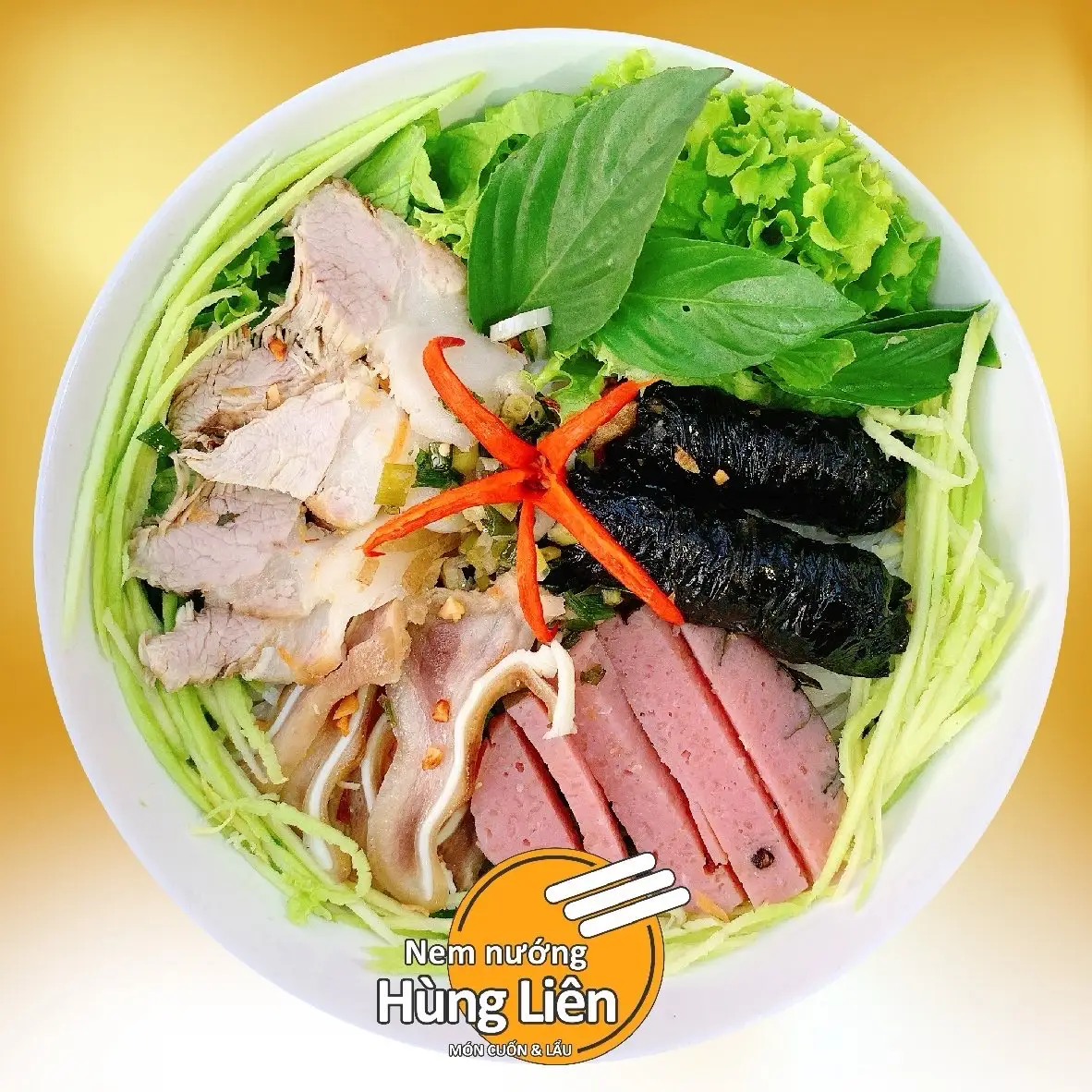 Bún mắm nêm xoài sợi - 70.000 ₫ tại Nem Nướng Hùng Liên - Lê Văn Lương