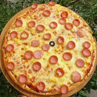Hình ảnh Pizza xúc xích phô mai 17cm
