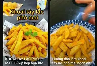 Hình ảnh KHOAI TÂY LẮC PHO MAI/cây