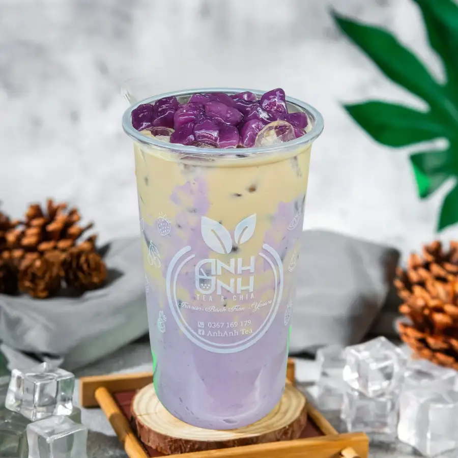 Hình ảnh Trà Sữa Sốt Khoai Môn Tươi (Size L) 
