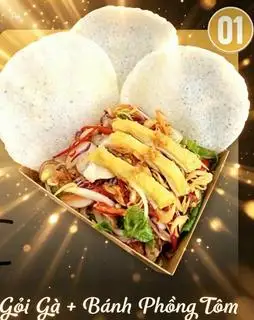 Hình ảnh Gỏi gà - bánh phồng tôm