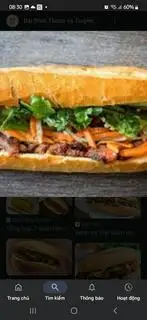 Hình ảnh bánh mì kẹp bate giò 1suất