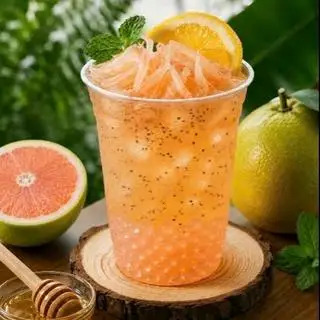 Hình ảnh Trà bưởi mật ong trân châu trắng