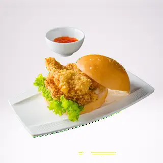 Hamburger Gà Rút Xương Chiên Xù - 48.000 ₫ tại Cơm Gà Rút Xương Chiên Xù & Hamburger 1454