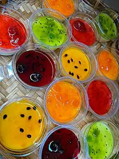 Hình ảnh Pannacotta vị Phúc bồn tử