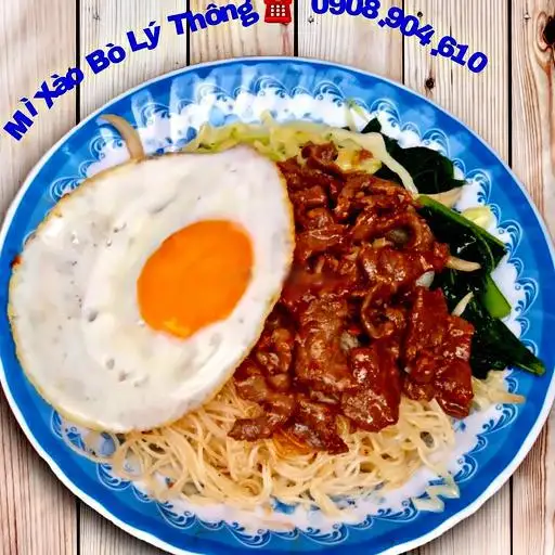 Bún gạo xào bò - trứng ốp la - 49.000 ₫ tại Lý Thông - Mì Xào Bò & Nui Xào Bò - Lê Thánh Tôn