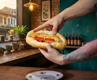 Hình ảnh Bánh mì chả