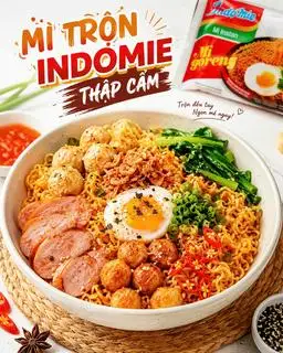 Hình ảnh mì trộn indomie thập Cẩm 