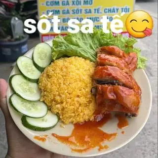 Hình ảnh Cơm ức gà sốt sa tế