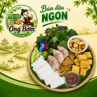 Bún đậu thịt + chả cốm - 65.000 ₫ tại Bún Đậu Mắm Tôm & Ăn Vặt Ông Bờm - Thích Quảng Đức