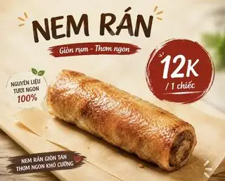 Nem rán - 1 cái - 12.000 ₫ tại Bún Chả Hà Nội - Đường Số 1