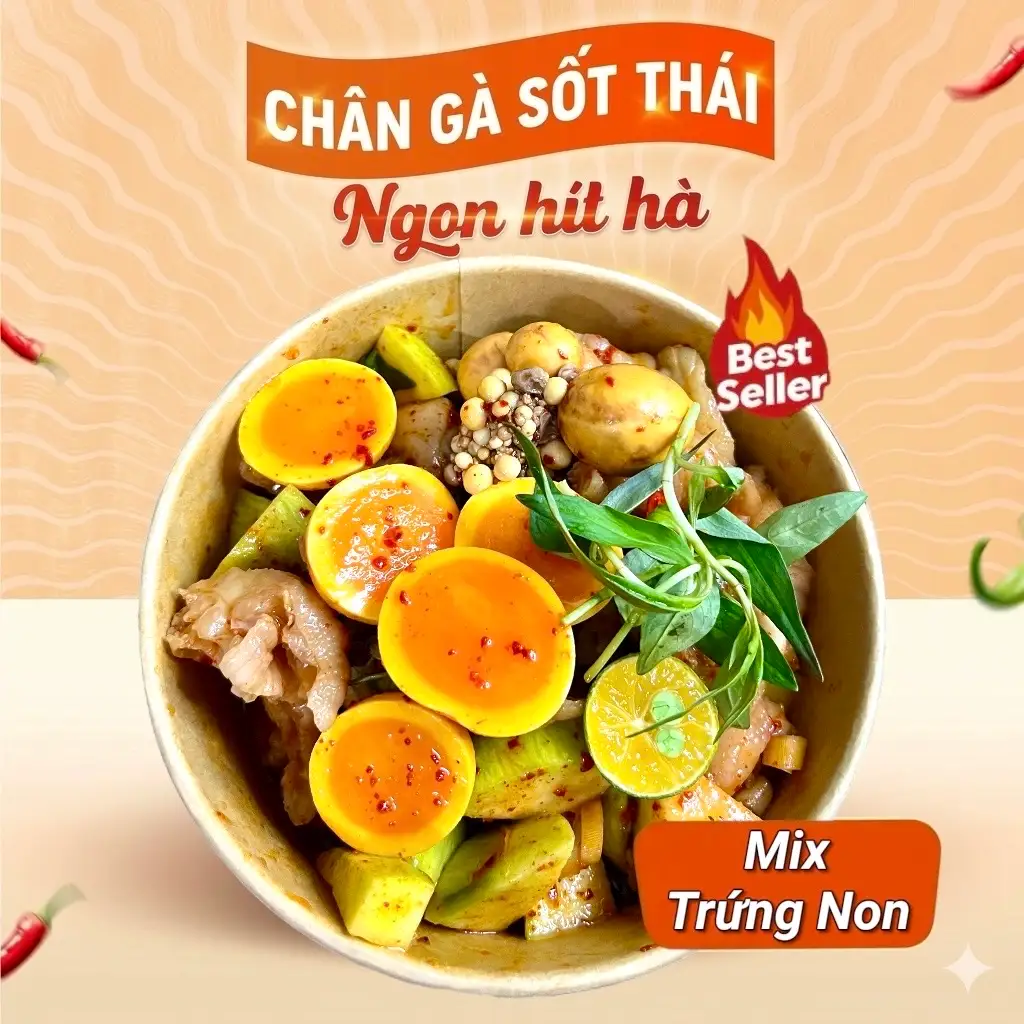 Chân gà vs trứng non(size M) - 115.000 ₫ tại Chân Gà Sốt Thái Kỳ Kỳ - Bà Hạt