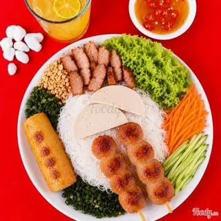 Bún đầy đủ X10 – topping ngập tô - 36.750 ₫ tại Bún Thịt Nướng X10 - Vạn Kiếp