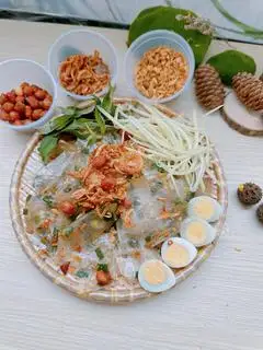 Bánh Mơ Hành Mix Trứng Cút ( trộn sẵn ) - 31.000 ₫ tại Bánh Tráng Muối Nhuyễn Mộc - Lương Thế Vinh 