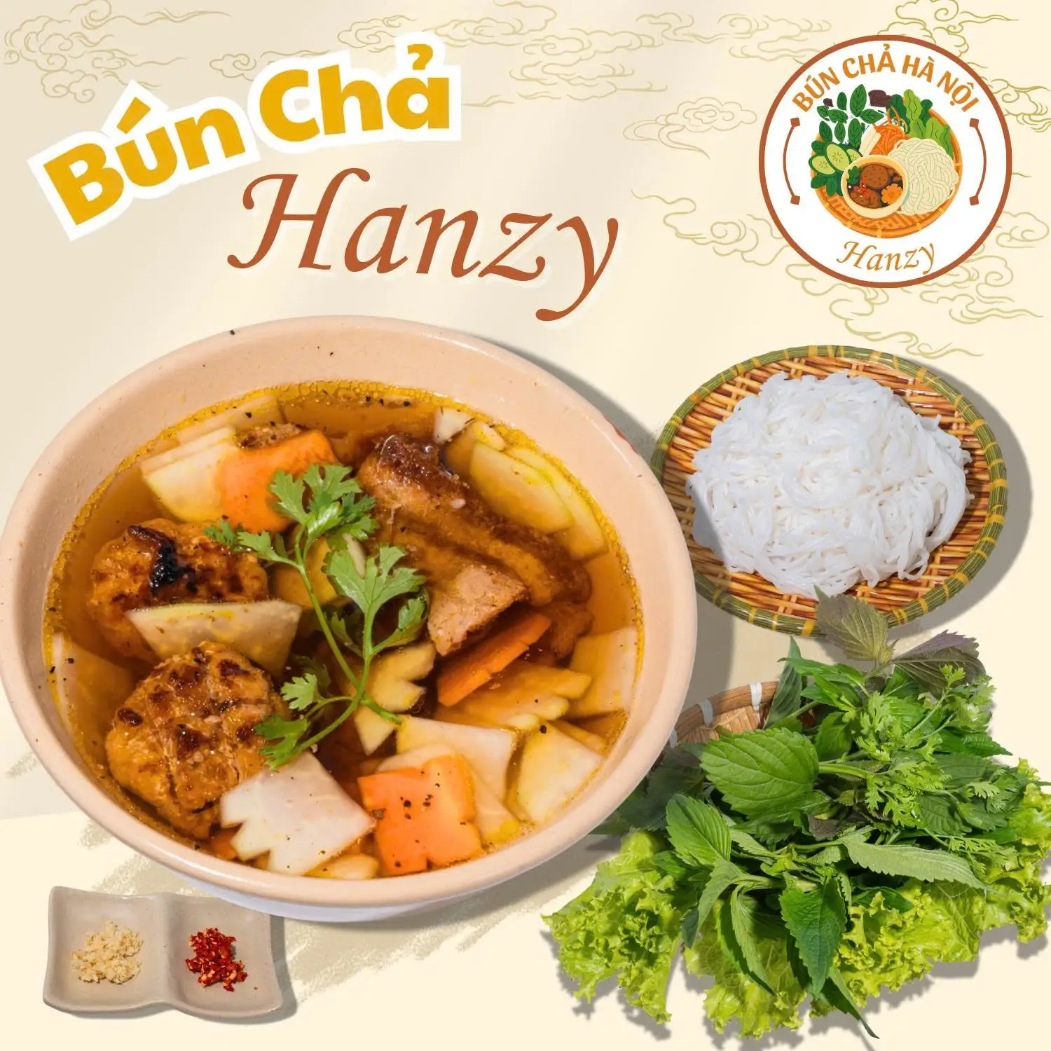 Bún Chả Truyền Thống - 57.000 ₫ tại Bún Chả Hà Nội Hanzy - Đông Hưng Thuận 38