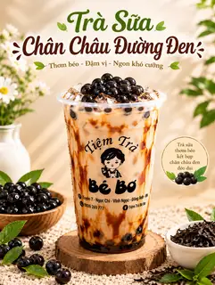Hình ảnh Trà sữa trân châu đường đen