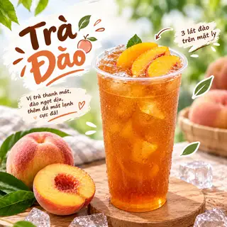 Hình ảnh Trà đào ly 700ml