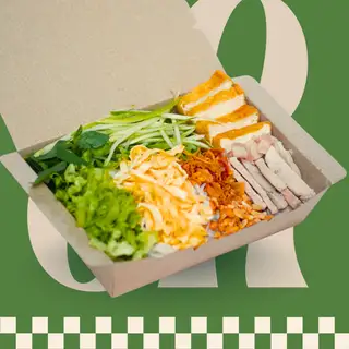 Bún nước tương thịt, đậu, trứng, hoành thánh - 110.000 ₫ tại Noon Kitchen - Bún Nước Tương, Bánh Mì Nấm & Bì Cuốn - Đường 18