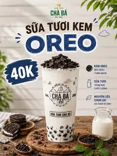 Hình ảnh Sữa tươi kem Oreo