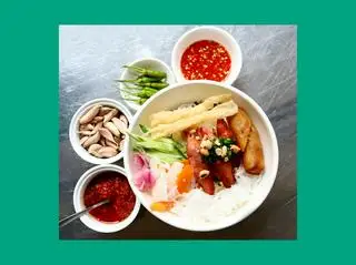 Bún nem nướng - 55.000 ₫ tại Nem Nướng Út Thiên - Hoàng Diệu 