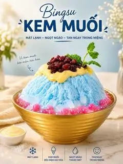 Bingsu Cheese Muối - 166.000 ₫ tại 0°C Bingsu & Tea - Coffee - Đường Số 17A