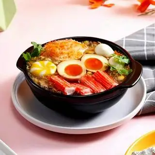 Hình ảnh Súp ngô gà nấm - Chọn topping