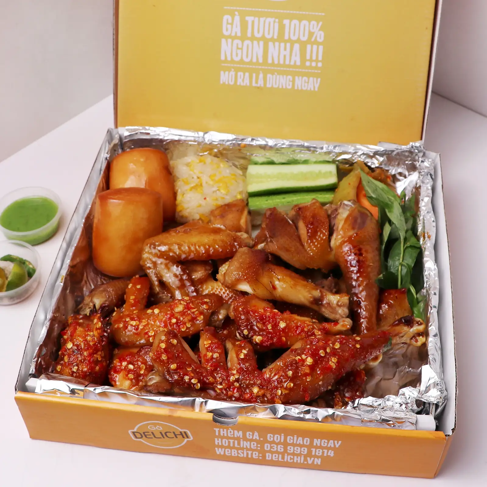 Gà Nướng 2 Vị (Gà Nguyên Con) - 259.000 ₫ tại Gà Nướng Cooky - Gà Lên Mâm, Bó Xôi - Vườn Chuối