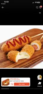 Hình ảnh hotdog xúc xích phô mai